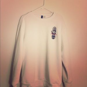 Long sleeve oversized sweatshirt